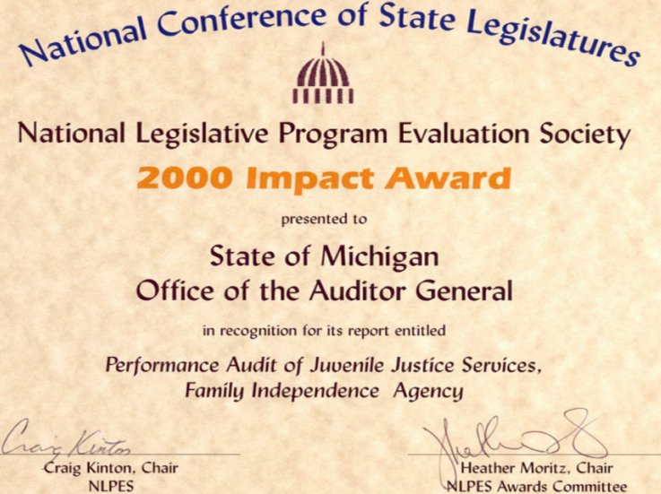Performance Audit of Juvenile Justice Services