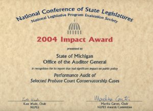 Performance Audit of Selected Probate Court Conservatorship Cases